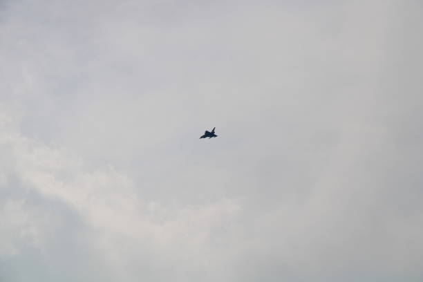 istock Eurofighter jet over the Wadden Sea 1413037475
