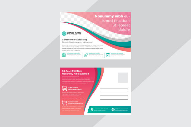 Post Card Wave Vector 57,900+ Postcard Template Stock Illustrations, Royalty-Free Vector ...