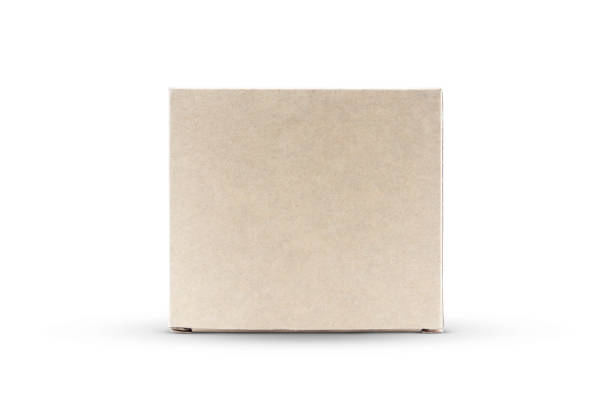 istock Blank cardboard narrow box isolated on white background 1413040564