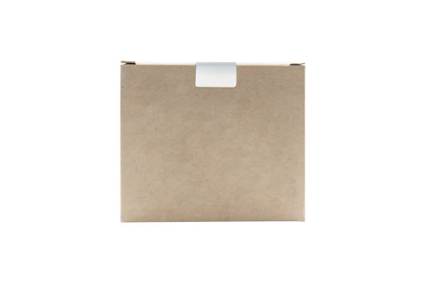 istock Blank cardboard narrow box isolated on white background 1413040628