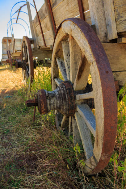 istock Old wooden wagon car 1413046968