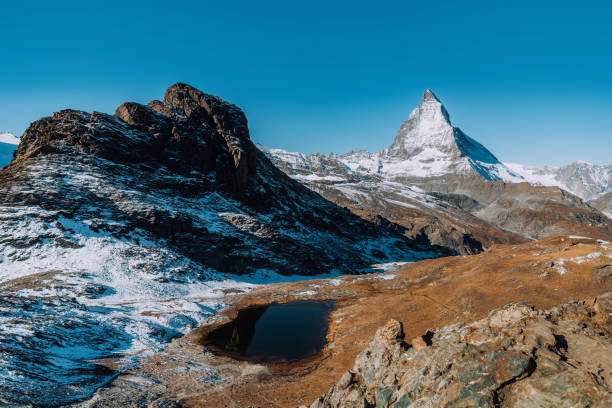 istock view to Matterhorn, Swiss Alps, Valais, Switzerland 1413051151