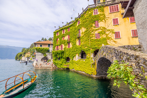 Varenna, Lake Como - Holidays in Italy view of the most beautiful lake in Italy, Lago di Como, Lombardia.