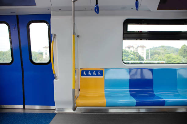 istock Priority Seat sign in a MRT and LTR public transportation. 1413057433