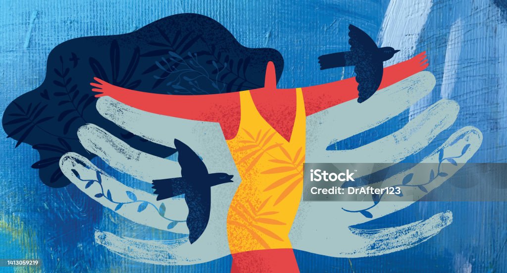 Freedom Abstract Models Freedom Concept Stock Illustration - Download Image Now - Abstract ...