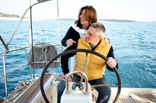Photo of Couple on a sailboat