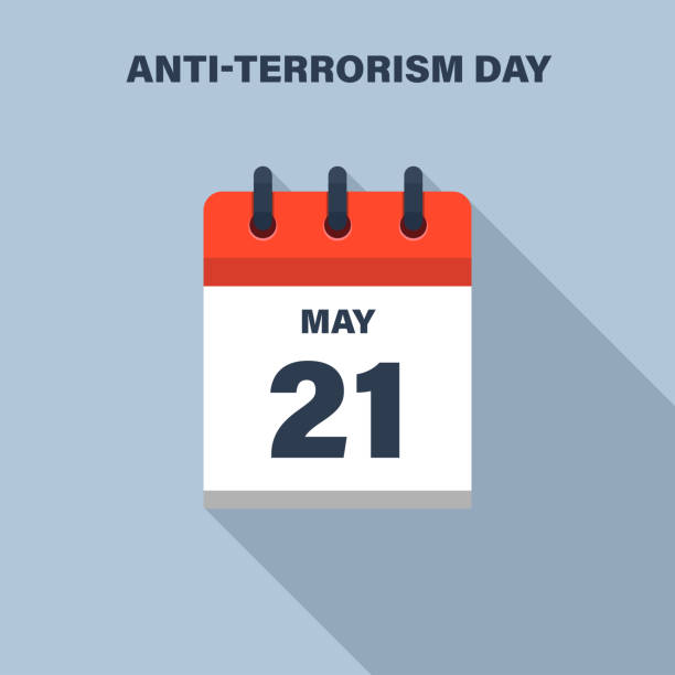 Anti-terrorism Day, May 21, Calendar icon. Date. Anti-terrorism Day, May 21, Calendar icon. Date. Anti-Terrorism Day india stock illustrations