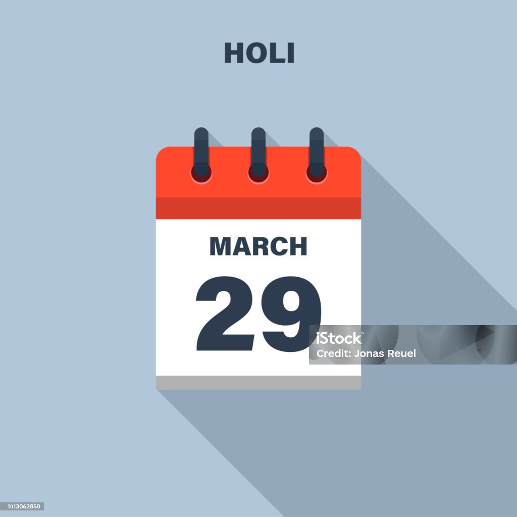 Holi March 29 Calendar Icon Date Stock Illustration Download Image Holi March 29 Calendar Icon Date Stock Illustration Download Image