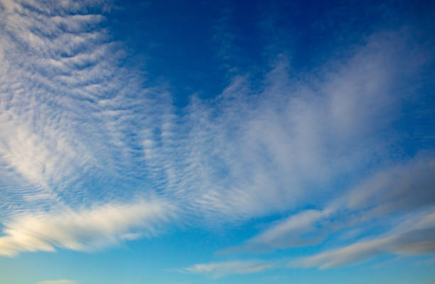 Beautiful clouds in the blue sky background