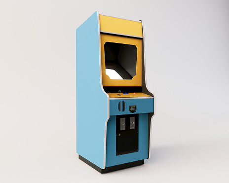 Vintage Arcade Cabinet Machine