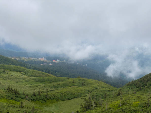 istock Clouds are rolling through after the rain in the Carpathian Mountains in Ukraine 1413075079
