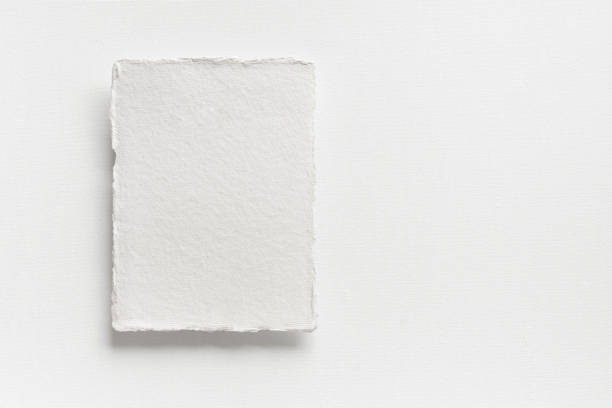 istock Mock up, blank white cotton card or invitation card, flat, lay, top. 1413077881