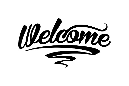 Welcome Signage Lettering Welcome Lettering Welcome Sign Vector Stock Illustration - Download ...