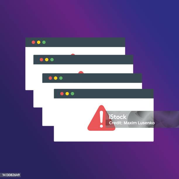 A Program Error In The System Stock Illustration - Download Image Now ...