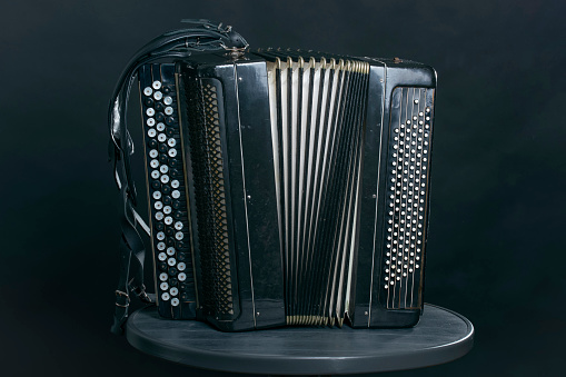 Accordion isolated on a white background