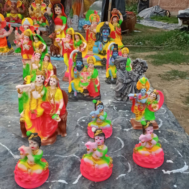 istock Beautiful Art work lord Ganesha statue prepare by mud 1413084970