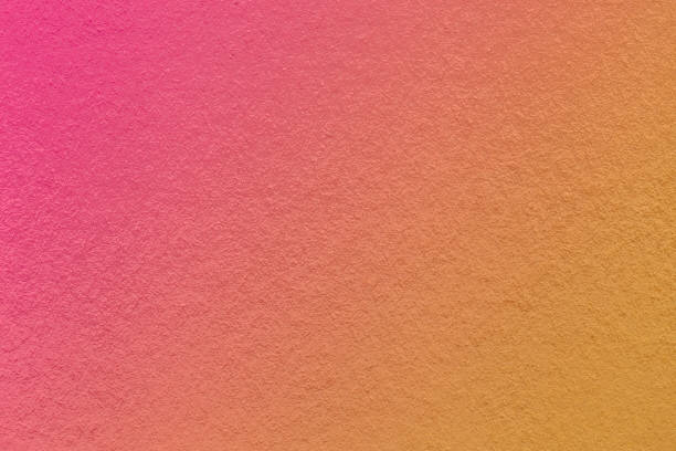 istock Texture of old purple and orange paper background, with holographic gradient, macro. Structure of craft lilac cardboard 1413085921