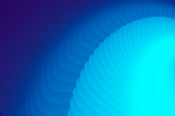 istock Abstract smooth round wavy figure. Lots of smooth gradient shapes creating a beautiful pattern. Great background for a cover, flyer or banner. Vector EPS10 1413088547