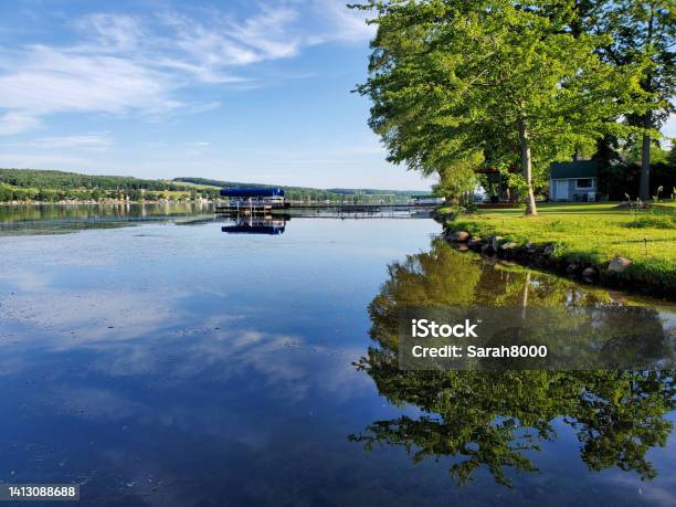 Finger Lakes Reflections Stock Photo - Download Image Now - Cayuga Lake, Lake Keuka, New York State