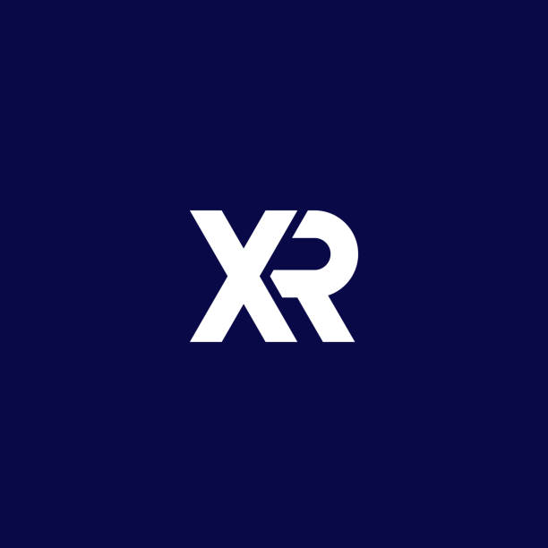XR letters logo design, vector XR letters logo design, vector extinction rebellion stock illustrations