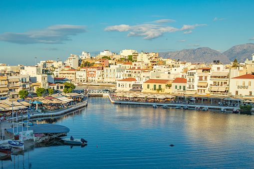 View of Myrina, Limnos island, Greece.