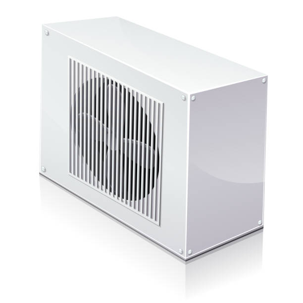 heat pump - wärmepumpe stock-grafiken, -clipart, -cartoons und -symbole