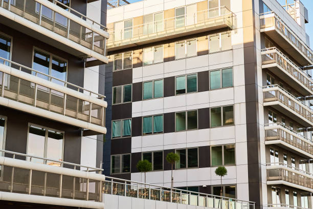istock Facade of modern building in Europe 1413107644