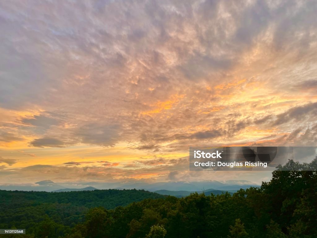 Landscape - Shenandoah National Park View - Shenandoah National Park Appalachia Stock Photo