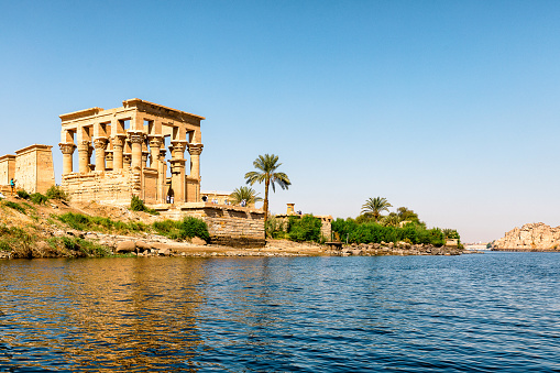 Luxor, Egypt - 28 Feb 2017: Nile river in Luxor, Egypt