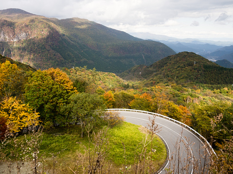 Early fall in Nikko National Park, views from Irohazaka road - Tochigi prefecture, Japan