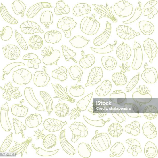 Gemüse Stock Vektor Art und mehr Bilder von Gemüse - Gemüse, Muster, Speisen