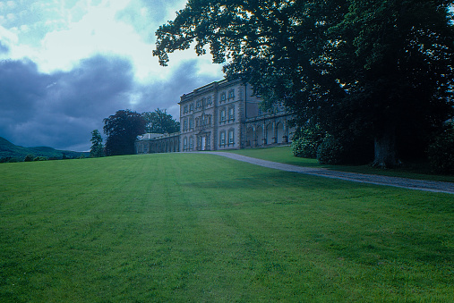 This image emphasises the dramatic nature and vital history of this imposing Jacobean manor house. Blickling Hall in Norfolk, UK, was the residence and possible birthplace of Anne Boleyn.