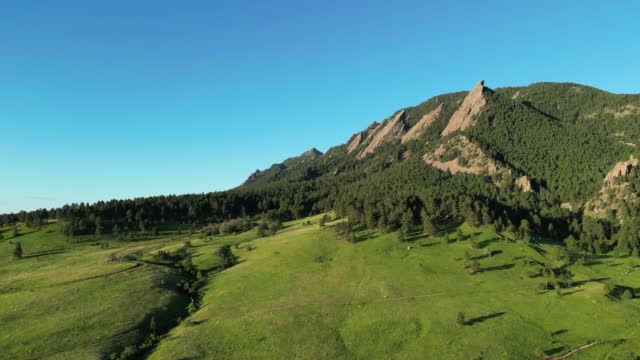 Chautauqua Park In Boulder, Colorado With aerial View Of The Flatirons