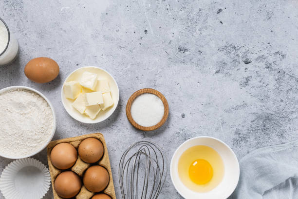 istock Bakery background. Bake ingredient for recipe Easter cake or dessert, pie. 1413138639