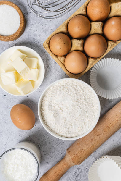 istock Bakery background. Bake ingredient for recipe Easter cake or dessert, pie. 1413138667