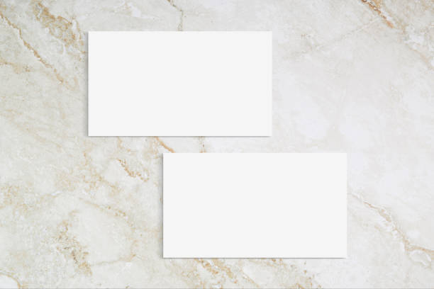 istock Business Card Mockup on Marble - Double Sided 1413140189