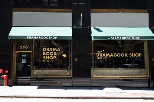 New York, NY, USA - June 9, 2022: The Drama Book Shop.