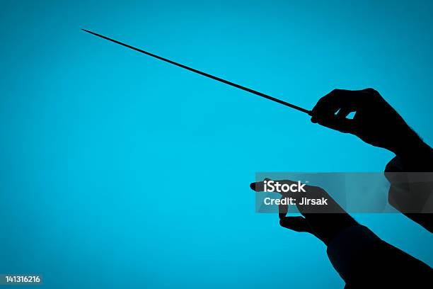 Conductor Stock Photo - Download Image Now - Musical Conductor, Conductor's Baton, In Silhouette