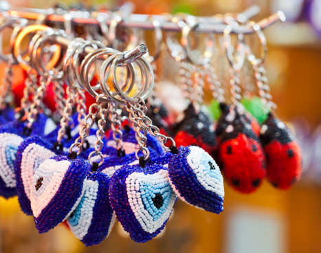Evil eye beads Key chains
