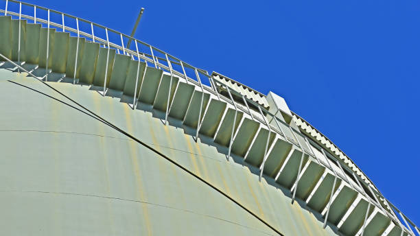 istock Stairs on water tank 1413170332
