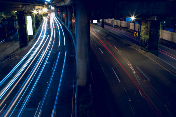 istock Lights trail at Mexico City beltway 1413171535