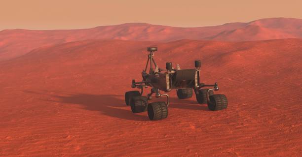 istock The Mars Rover on Mars 3D Illustration 1413180600