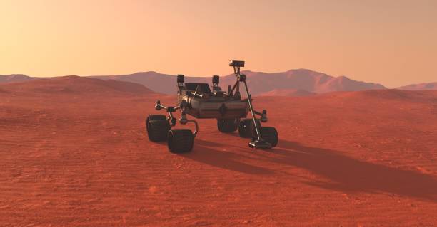 istock The Mars Rover on Mars 3D Illustration 1413180603