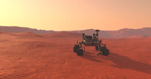 istock The Mars Rover on Mars 3D Illustration 1413180604