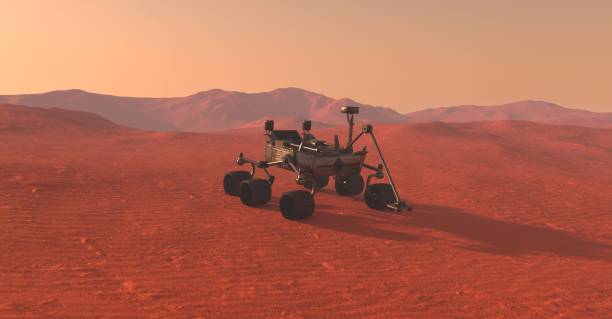 istock The Mars Rover on Mars 3D Illustration 1413180619