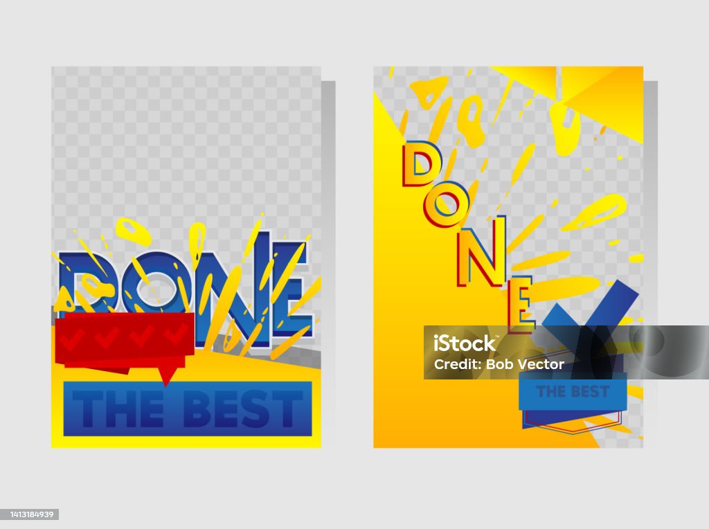 Task 3 Banner Colorful Done Banner Template Design Special Task Completed Banner ...