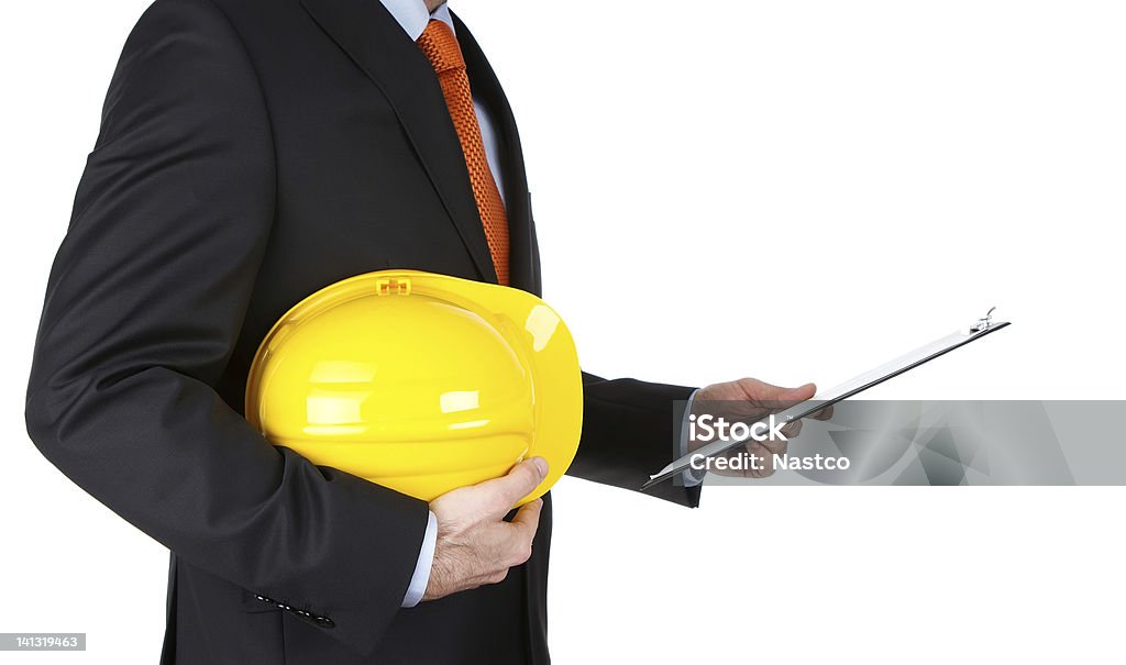 Ingeniero lectura de notas - Foto de stock de Accesorio de cabeza libre de derechos