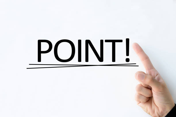 istock Business man's hand pointing at POINT