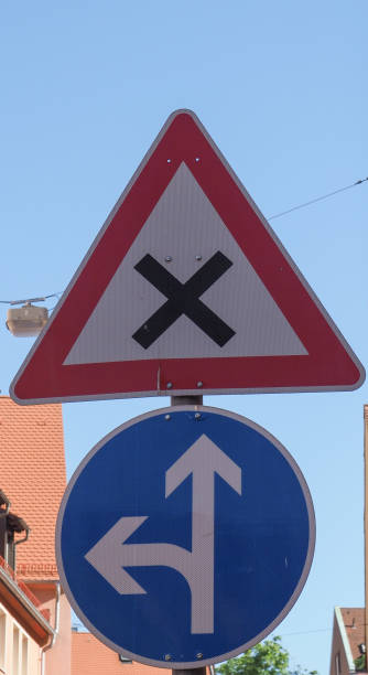 istock Crossroad and direction signs 1413196510
