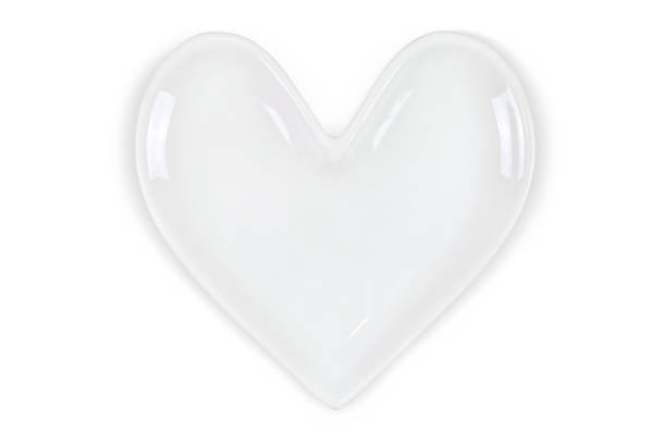 istock Heart Shaped Plate Isolated on White Background with Clipping Path 1413198192